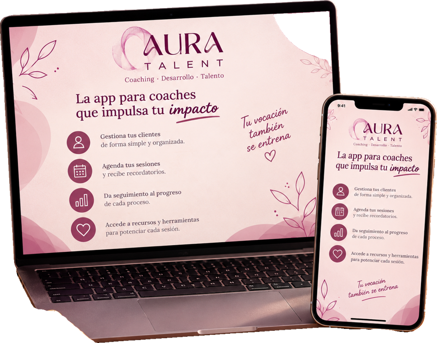 App para coaches en computadora y celular
